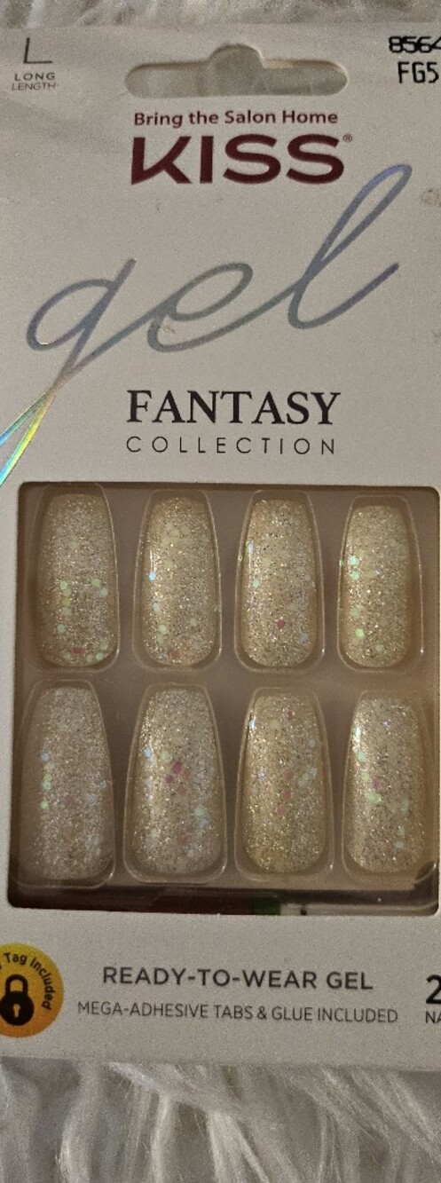 Fantasy Collection Glitter Press-On Nails - Champagne Sparkle